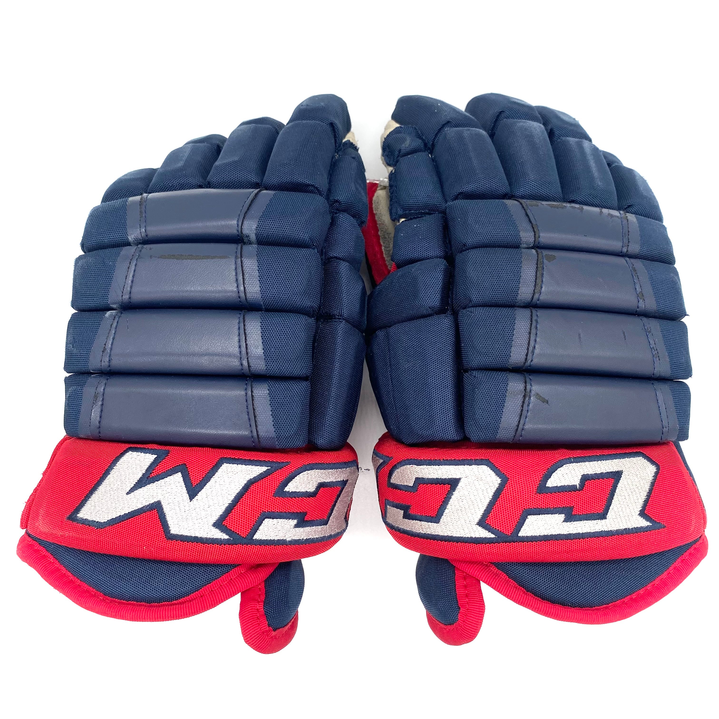CCM HG97 - Gants Pro Stock d'occasion (bleu marine/rouge)